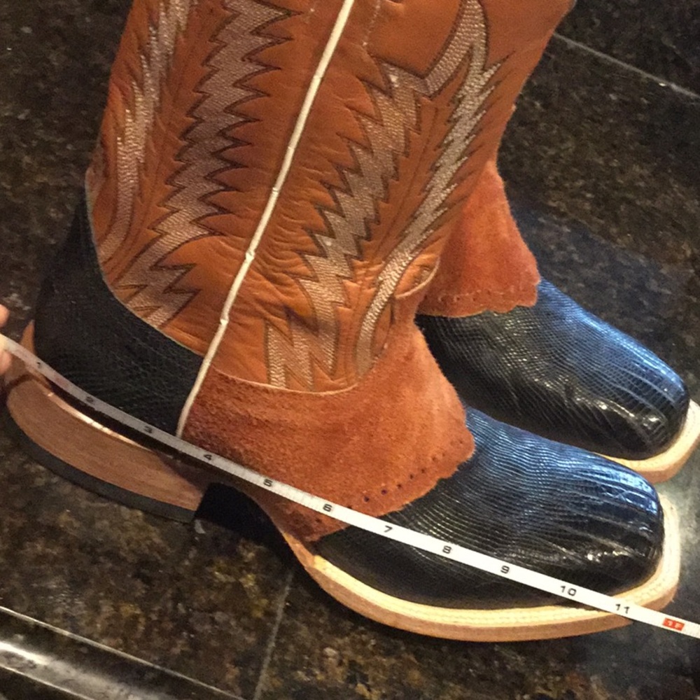 Cowboy boots western rodeo showmanship custom buckaroo cowgirl reining horse sho - Picture 15 of 16